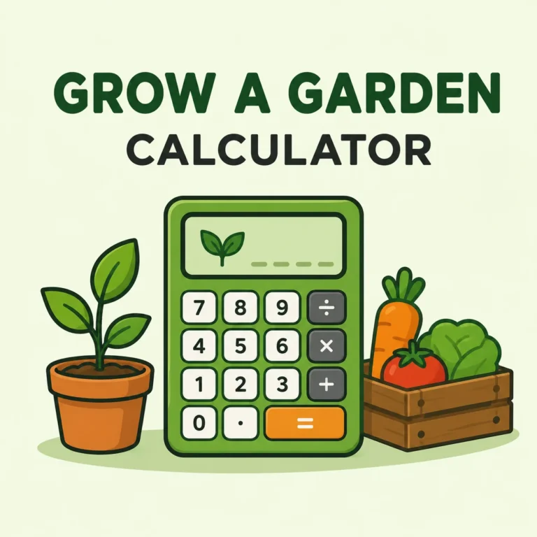 Grow a Garden Calculator