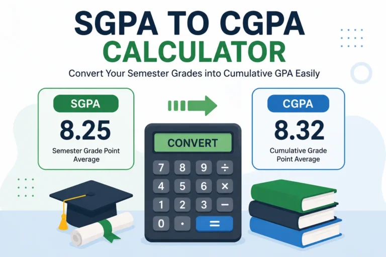 SGPA to CGPA Calculator