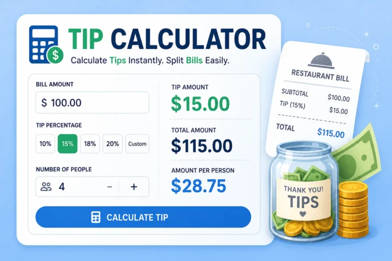 Free Online Tip Calculator