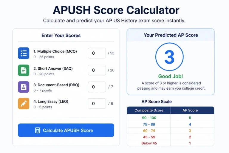apush score calculator
